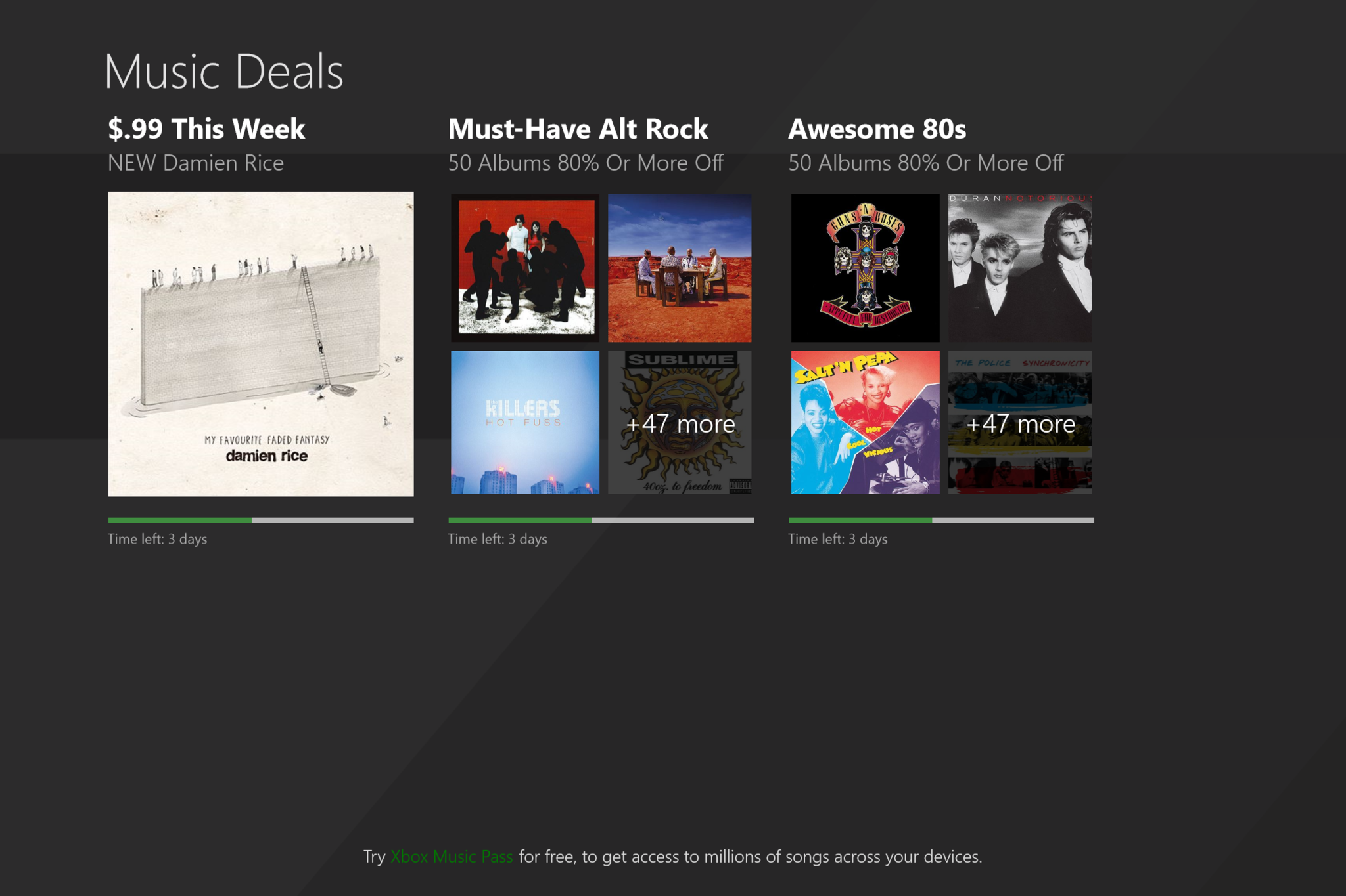 Music Deals - Windows 8.1 App