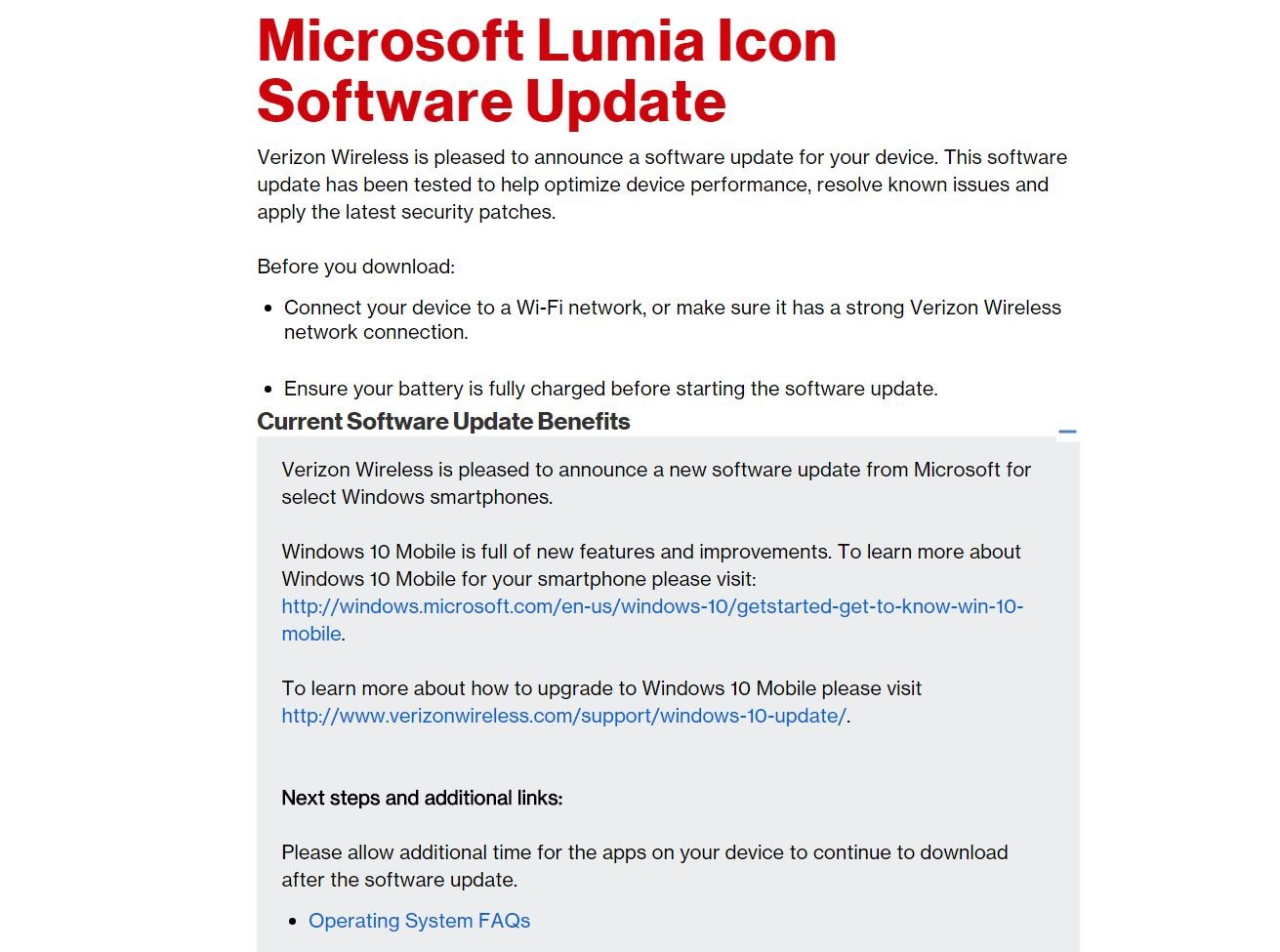 Verizon Lumia Icon devices receiving Windows 10 Mobile upgrade tomorrow, June 23 - OnMSFT.com - June 22, 2016