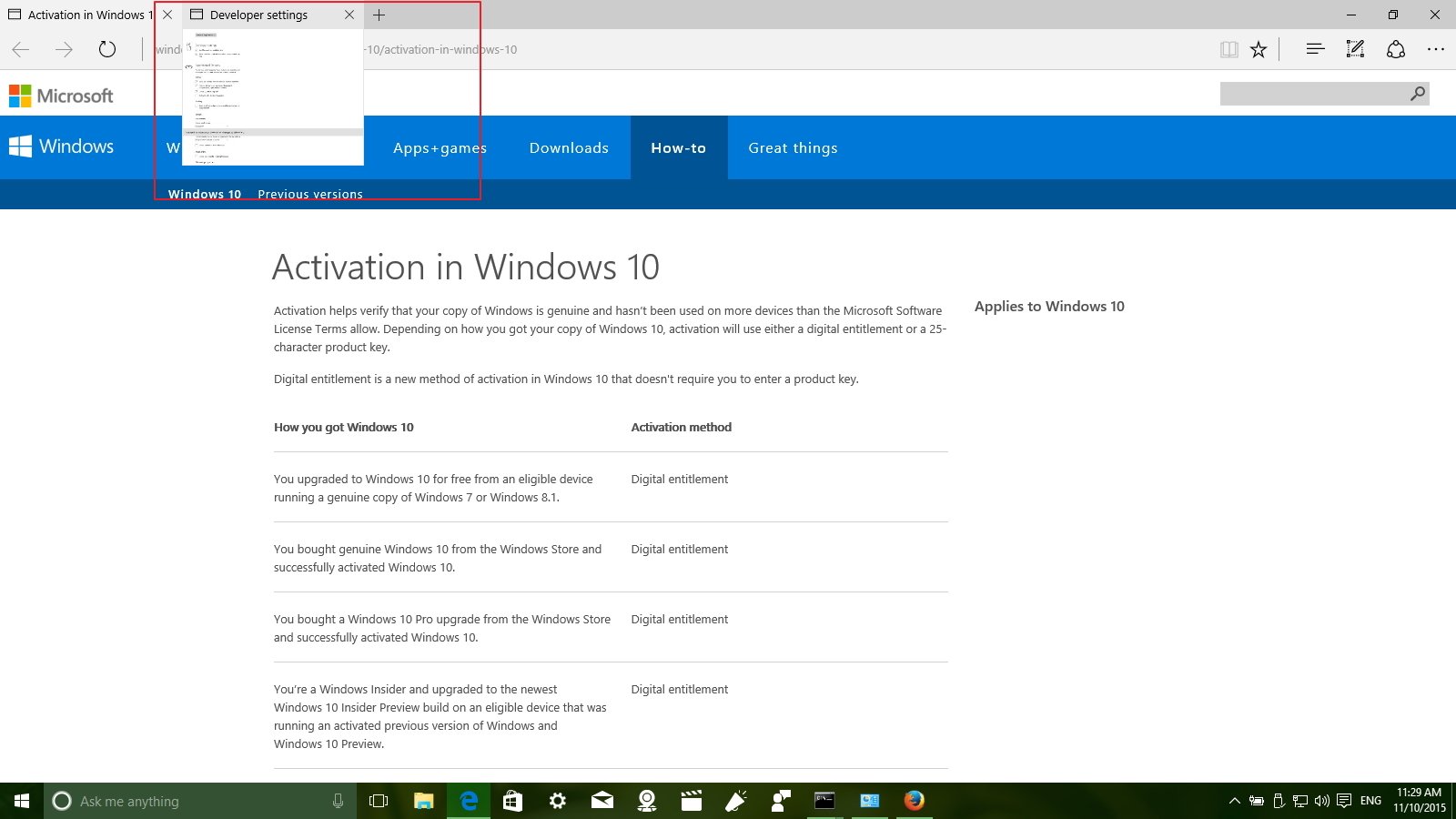 build-10586 - Những điểm mới trong bản cập nhật Windows 10 build 10586 Edge-tab-preview-fallupdate