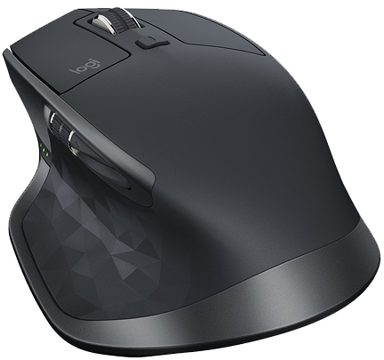 Photo is a render of the Logitech MX Master 2S Mouse on Amazon.