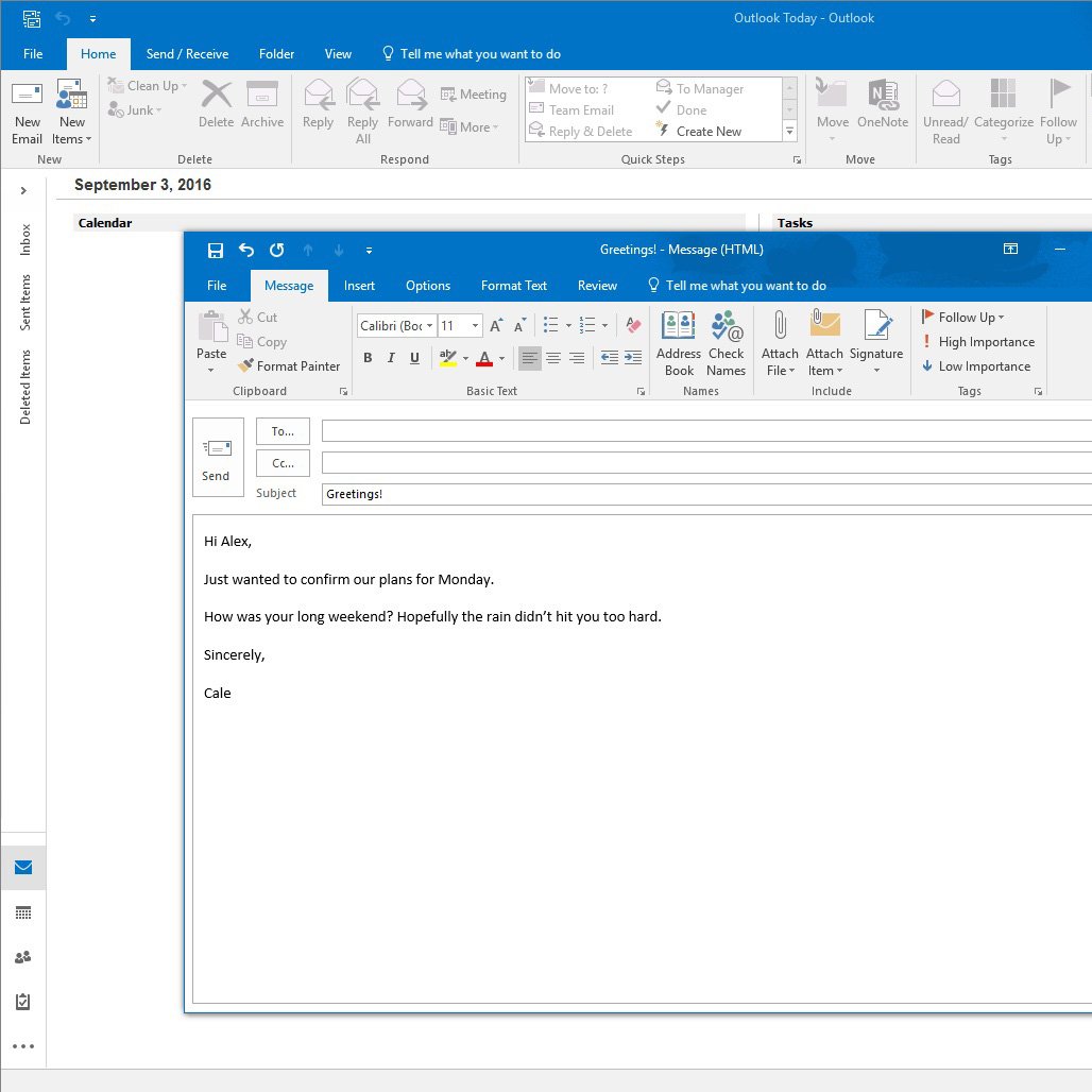 Outlook email app
