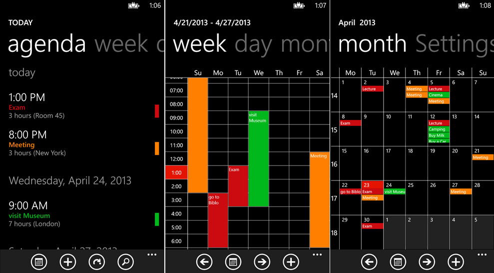True Calendar 8 for Windows Phone