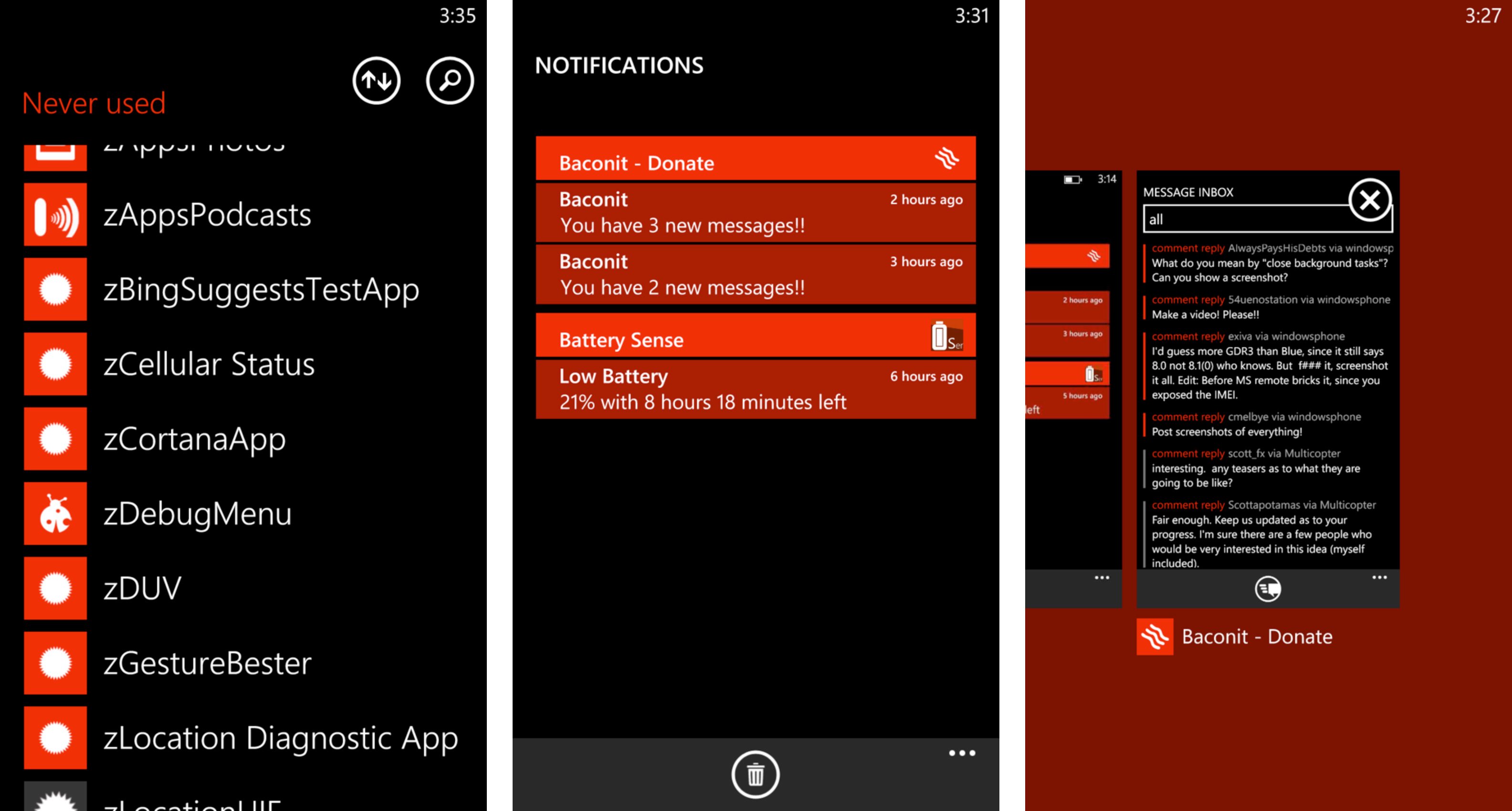 Leaked screenshots from Windows Phone 8.1