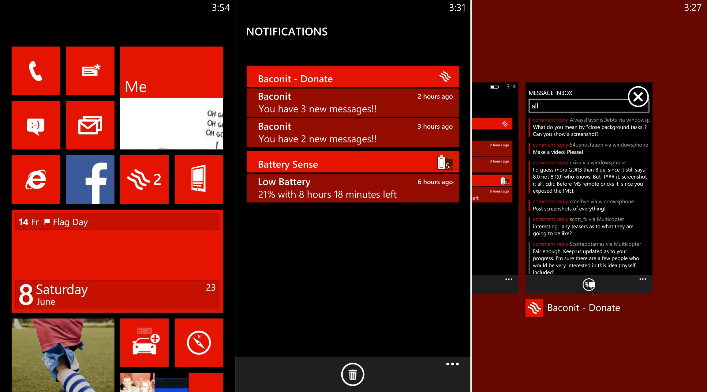 Windows Phone Blue 8.1 Screenshots