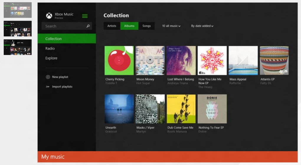 Xbox Music on Windows 8.1
