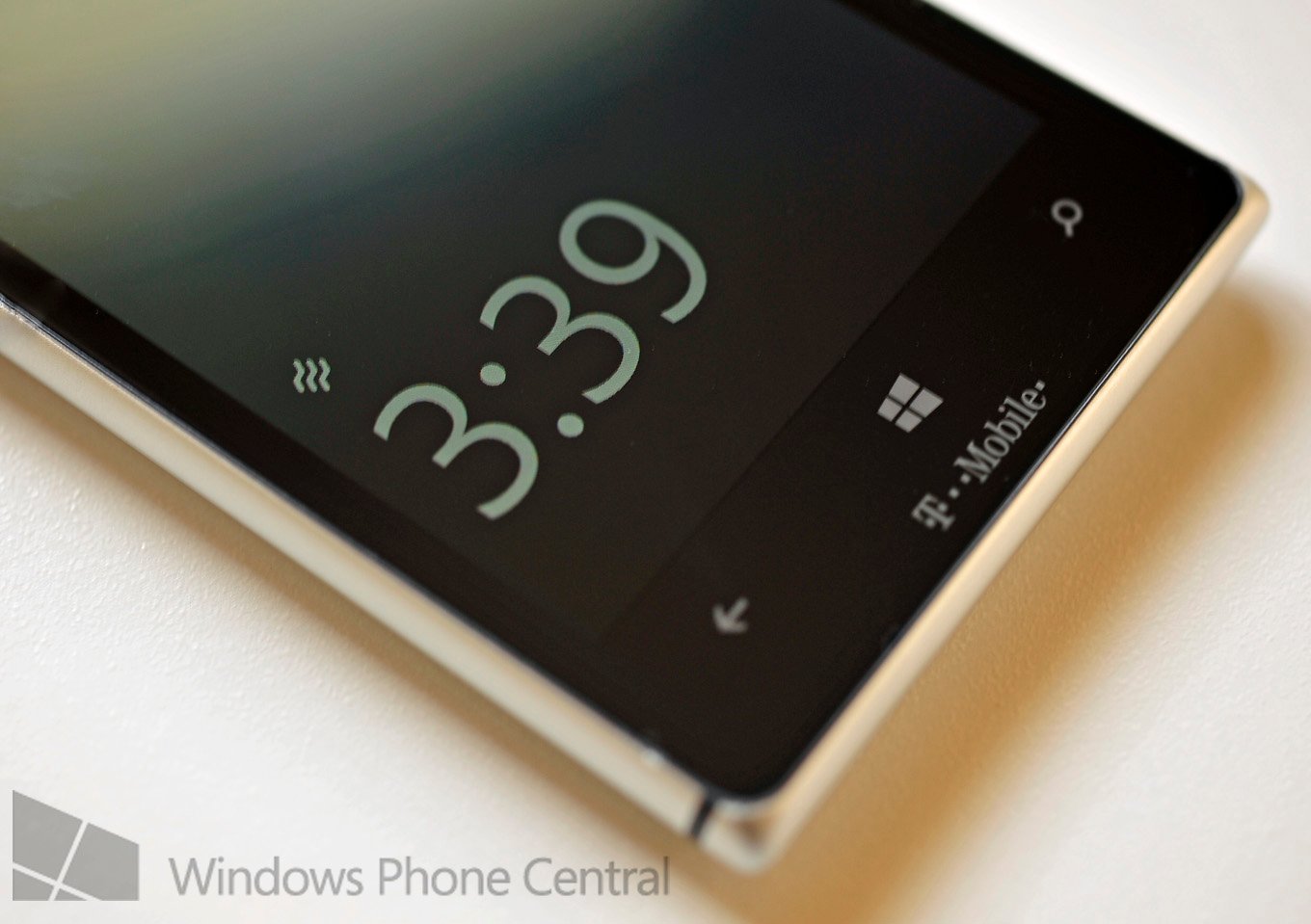 Nokia Glance screen with clock
