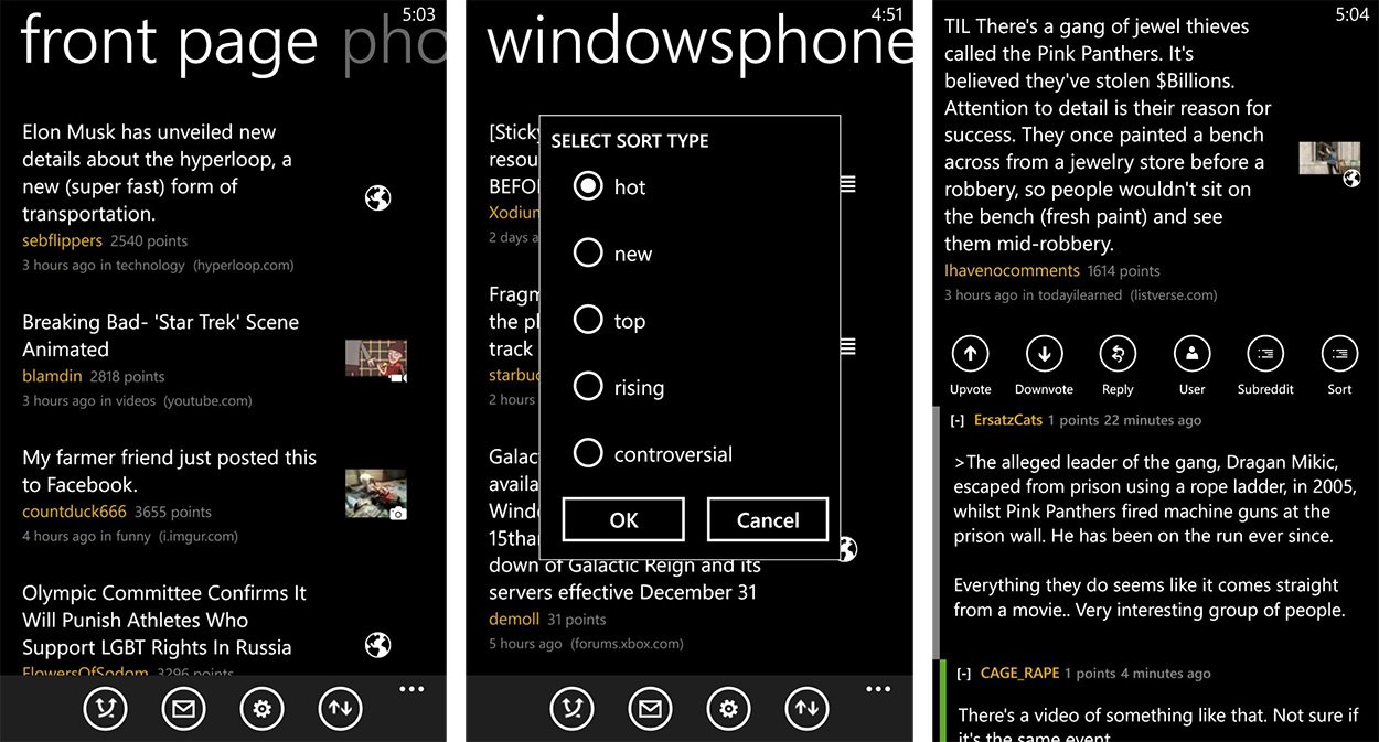 Baconography for Windows Phone screenshot