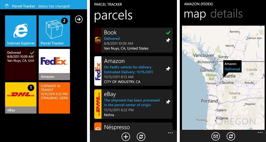 Package Tracker for Windows Phone