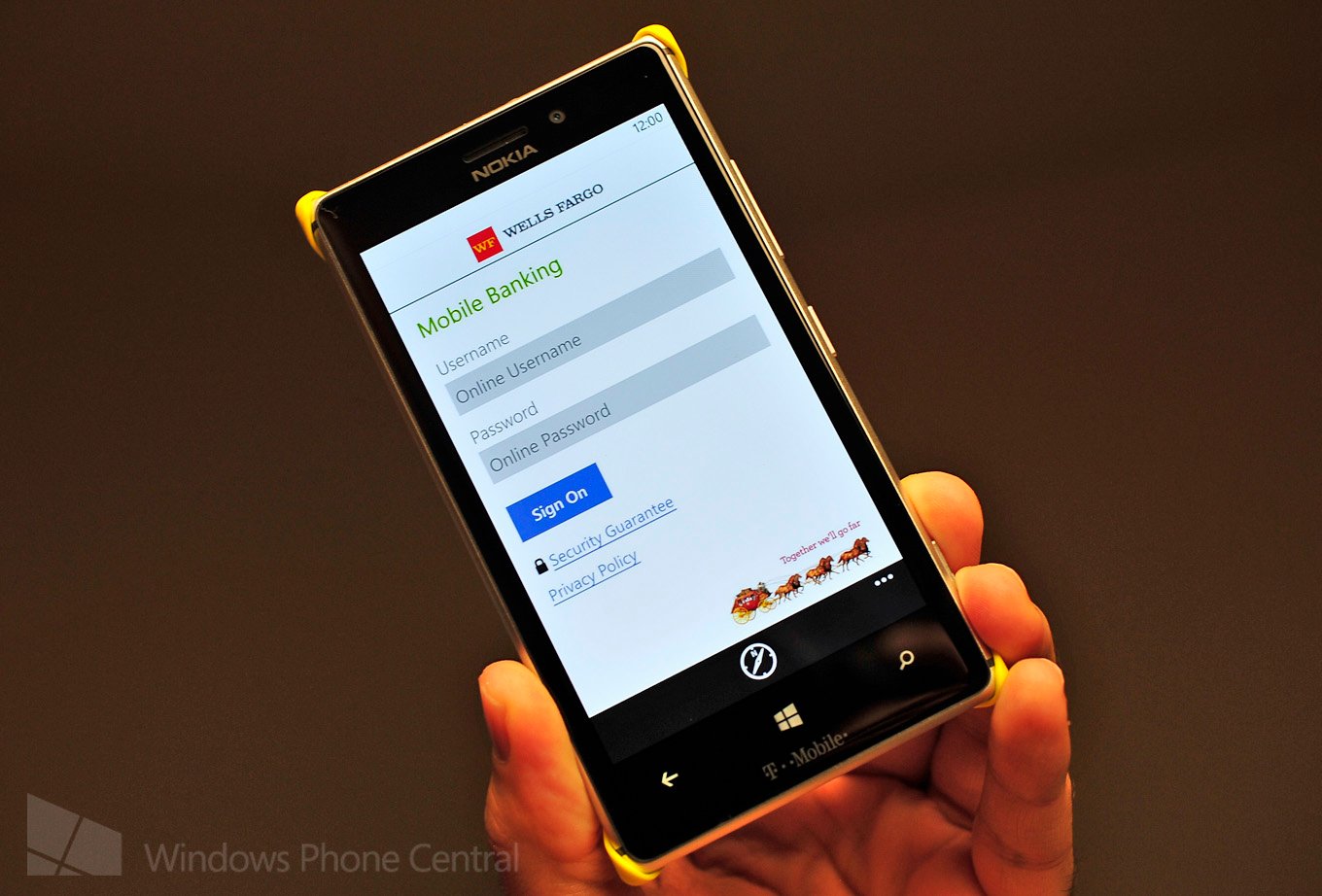Wells Fargo for Windows Phone