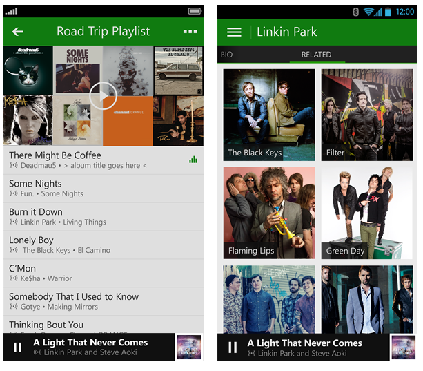 Xbox Music iOS Androidf