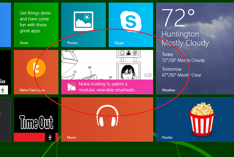 Windows Phone Central Live Tile 8.1