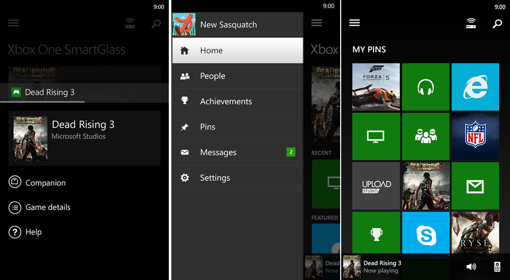 Xbox One SmartGlass app