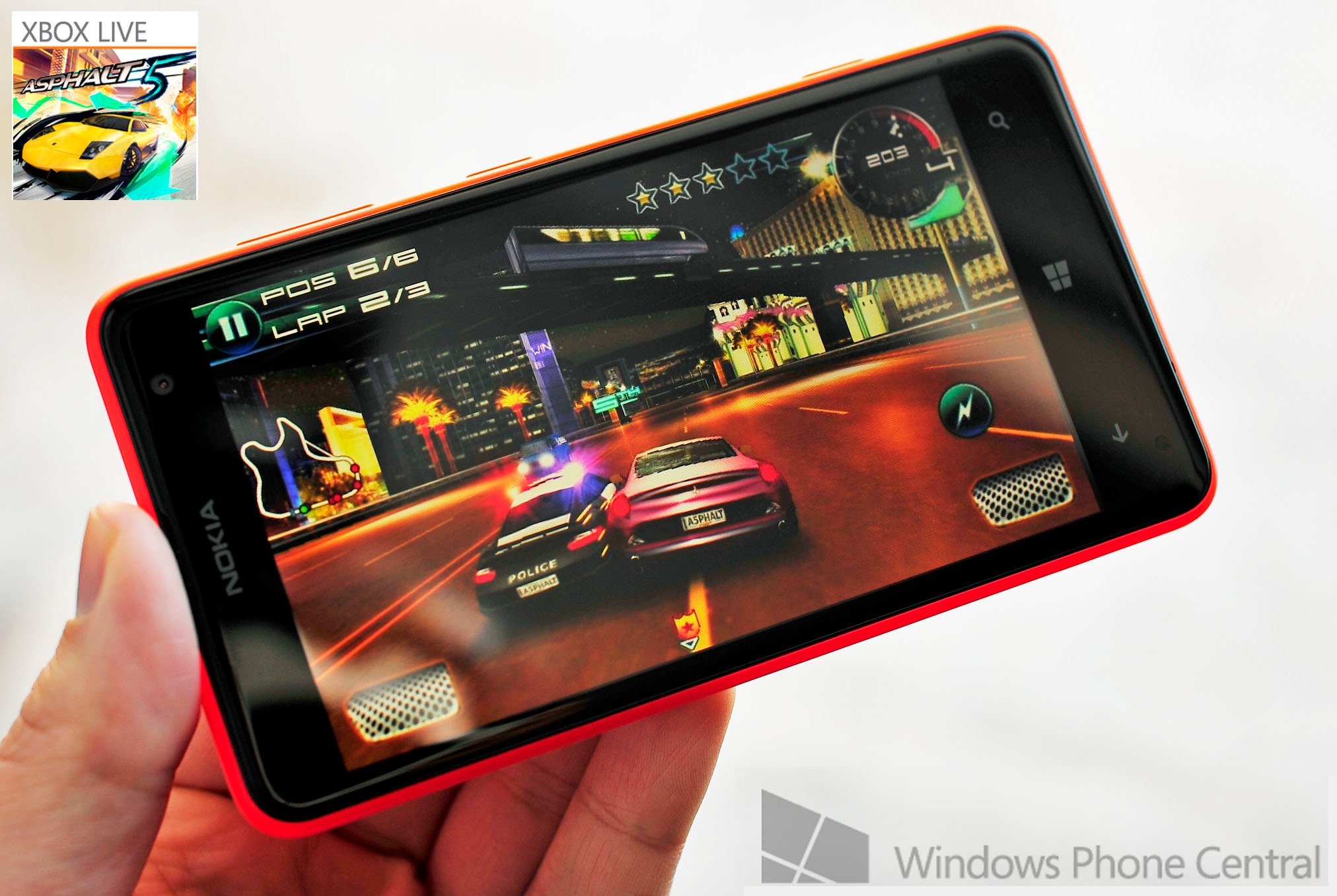 Asphalt 5 Windows Phone Lumia 620