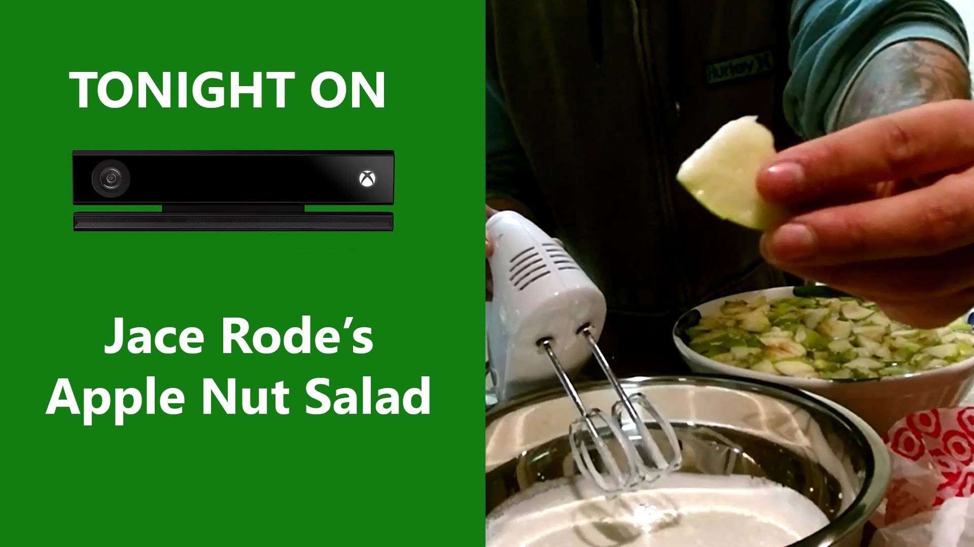 Tonight On Kinect: Jace Rode uses his Xbox One to record a cooking show