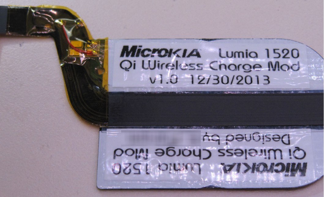 Lumia 1520 DIY Qi wireless charging
