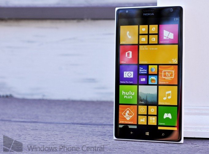 Nokia Lumia 1520 running Windows Phone