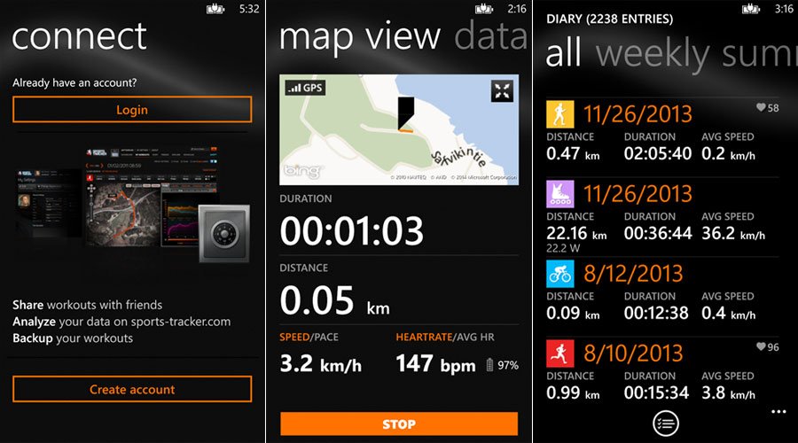 Sports Tracker for Windows Phone updated with Live Tile support and ...