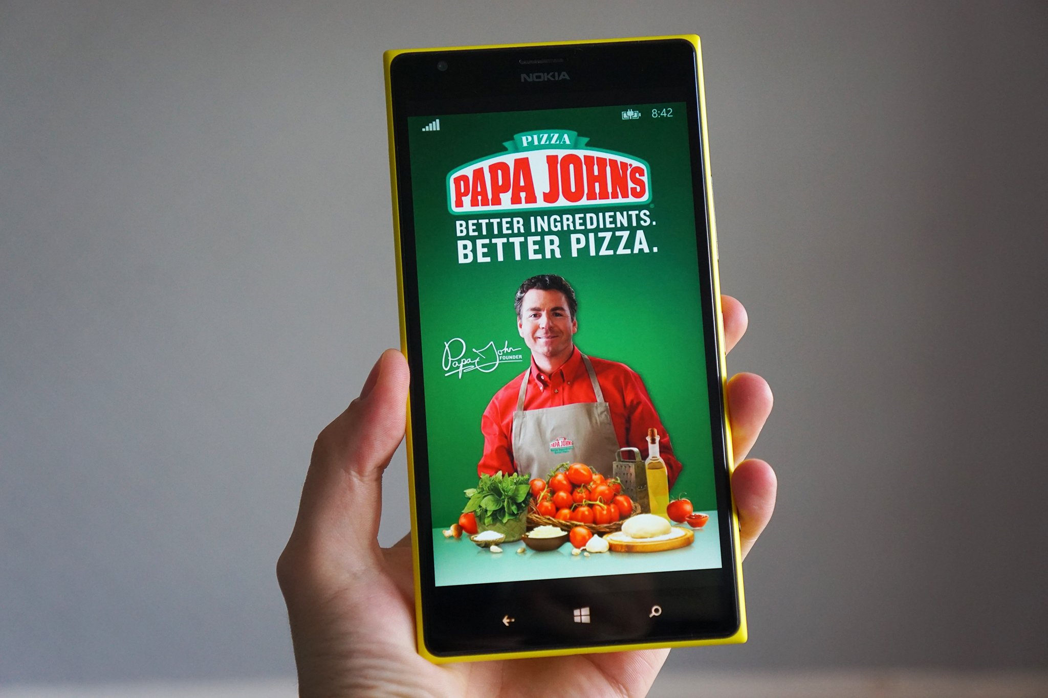 Order Papa John's pizza with the official Windows Phone app | Windows