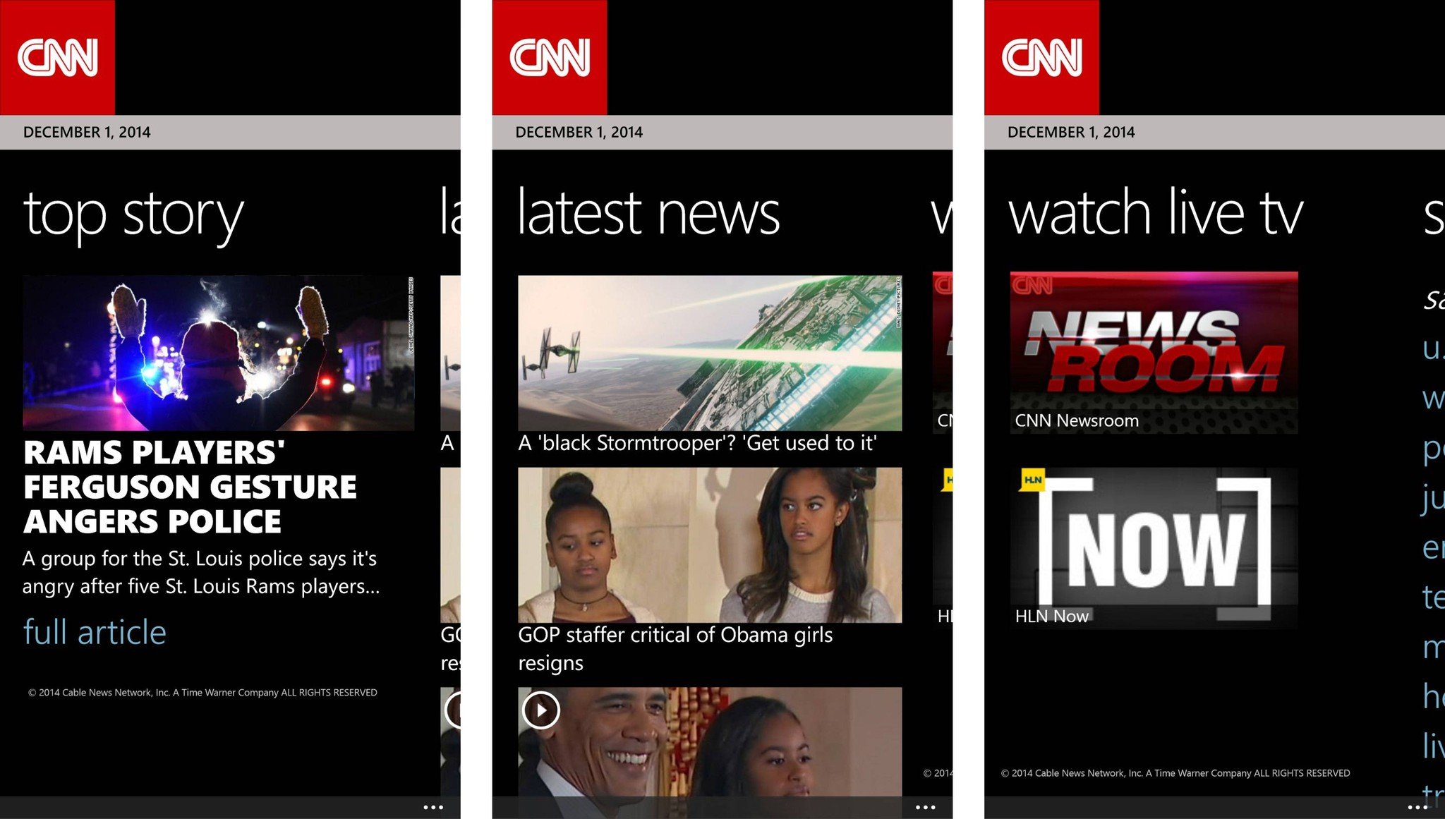 CNN 2.0 Screens