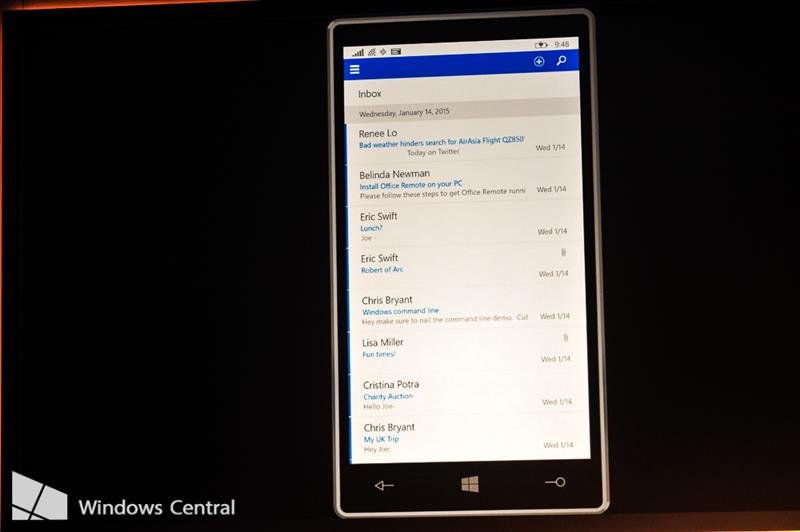 Microsoft unveils new, Universal version of Outlook for phones, tablets, and PCs