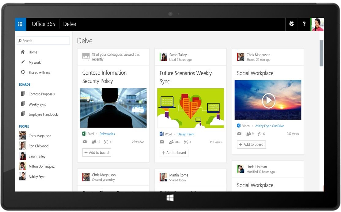 Microsoft starts worldwide rollout of Office Delve for business customers