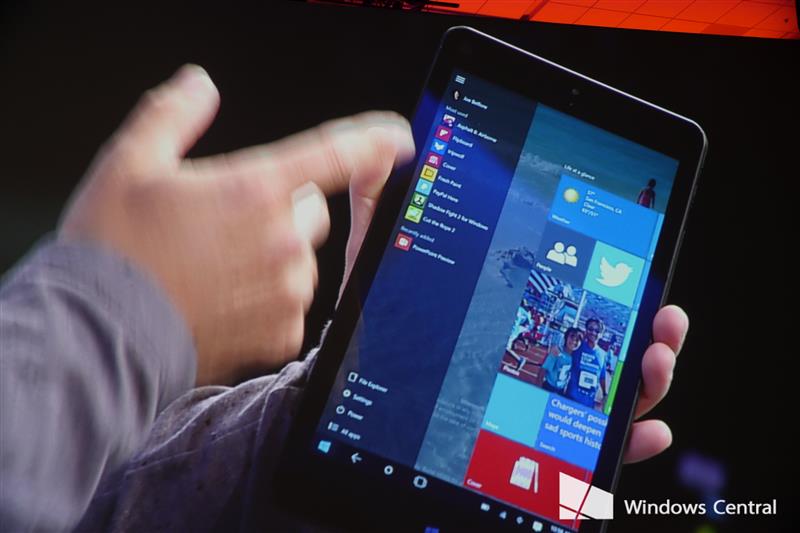 New Windows 10 tablet interface gets detailed