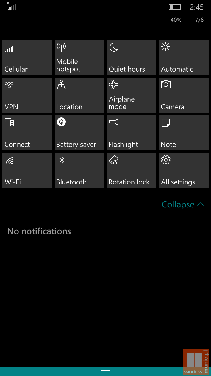 Windows 10 Mobile build 10162