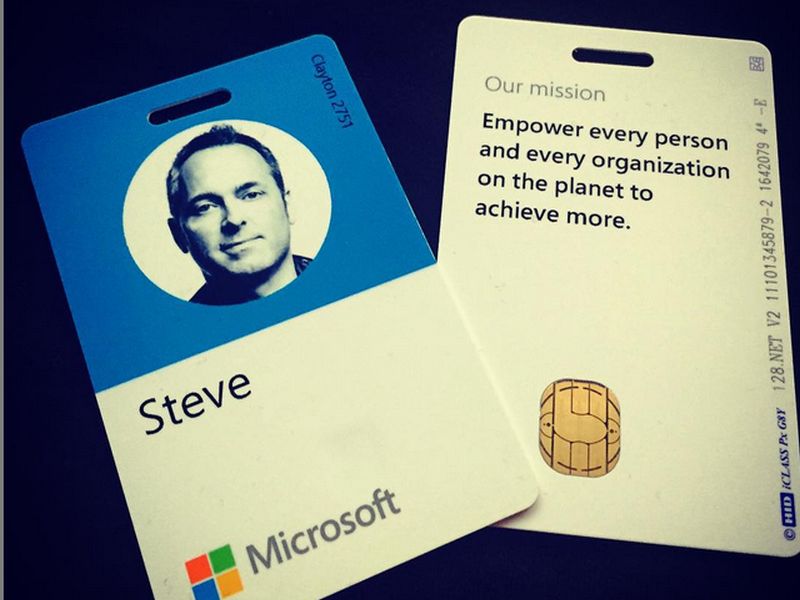 Even Microsoft S Employee Badges Have Switched From