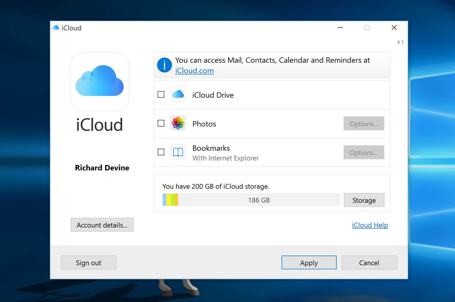 download for icloud for windows
