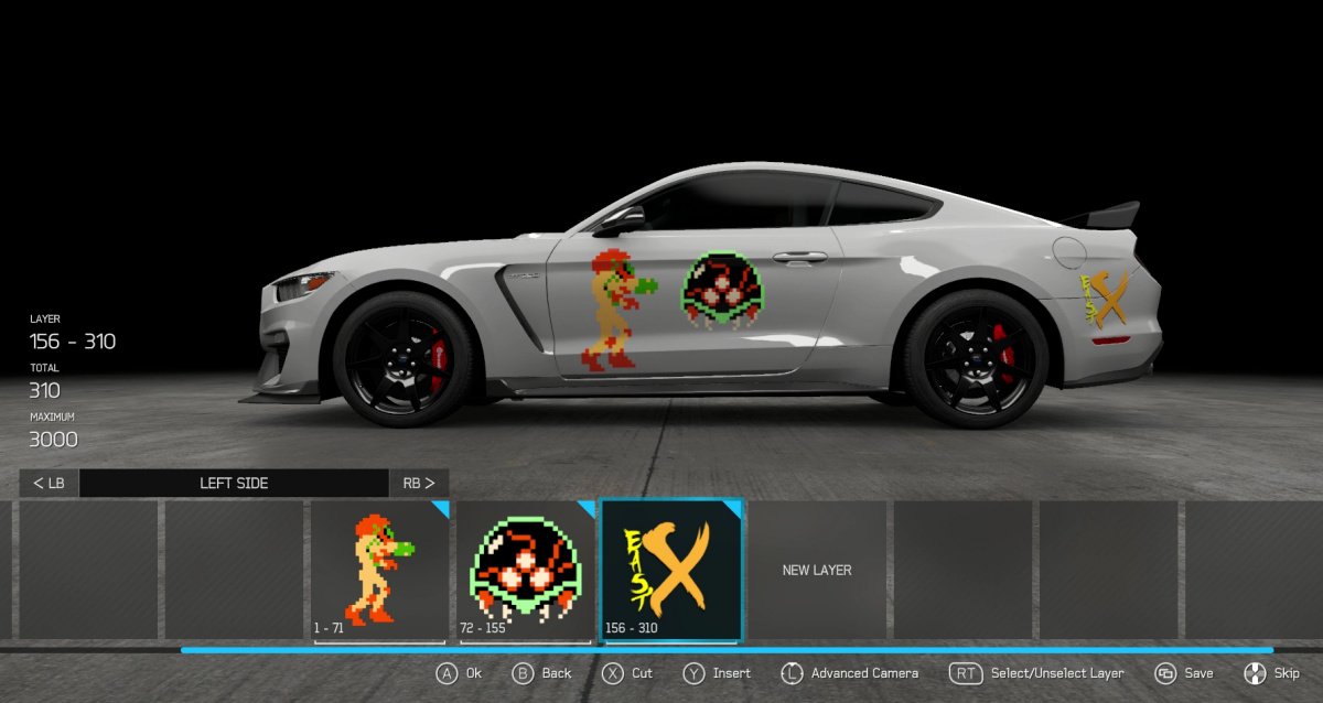 Forza Motorsport 6 selecting multiple decals