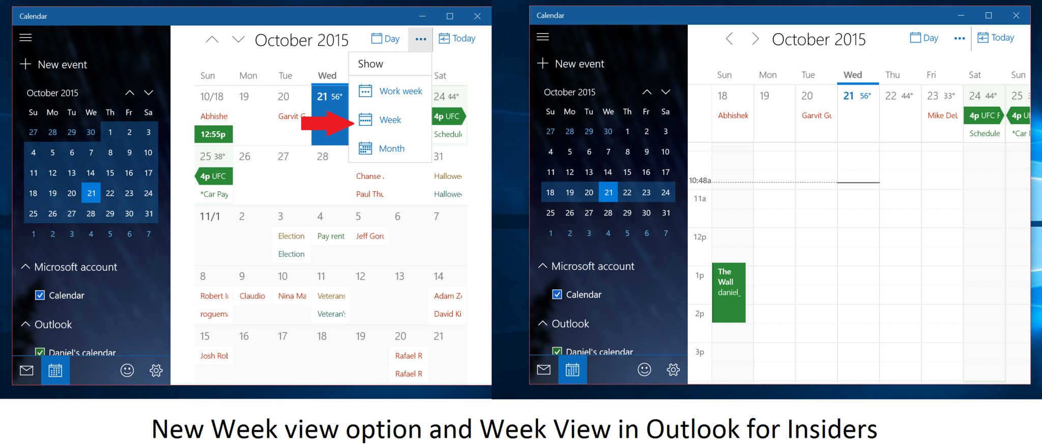 Outlook Mail and Calendar app for Windows 10 PC and Mobile 