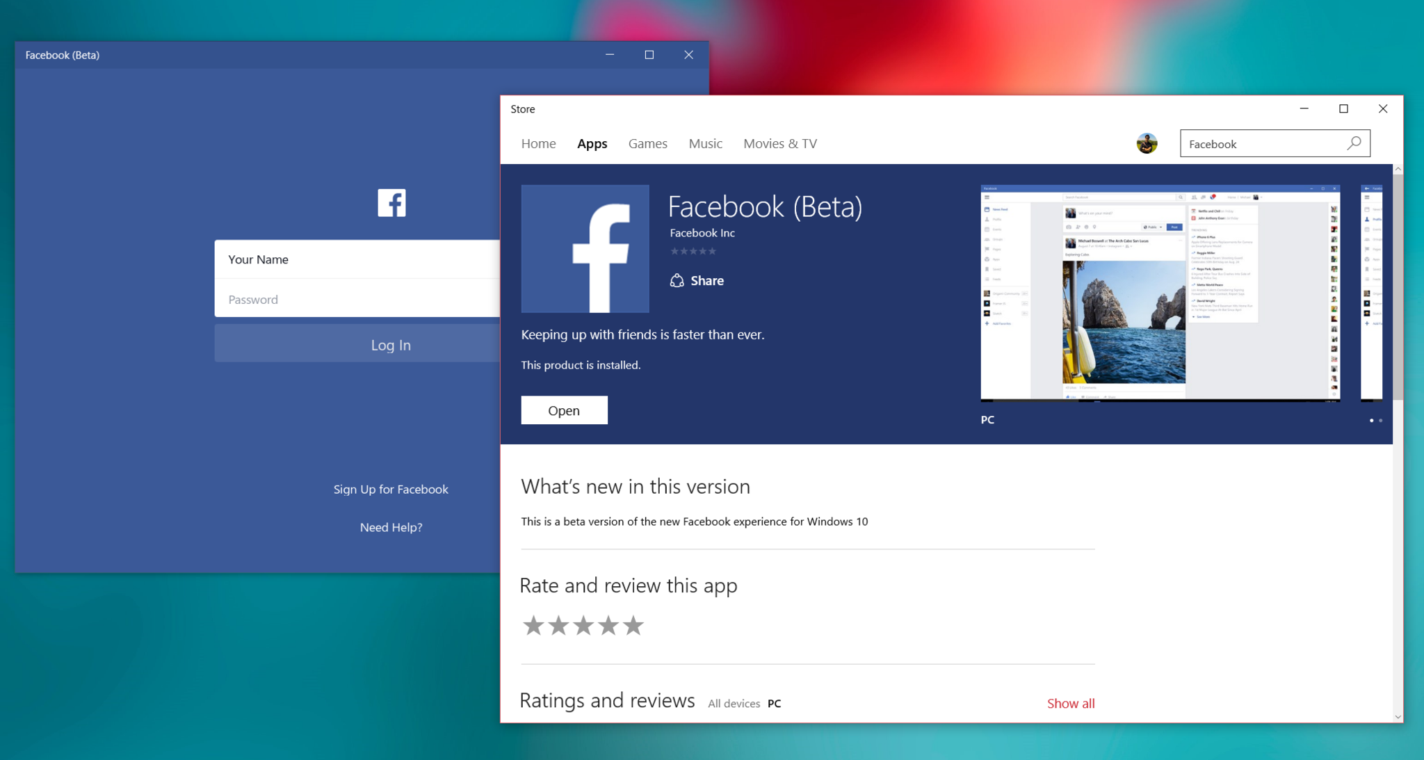 Facebook Windows 10 PC private beta updated with new emoji Reactions | Windows Central