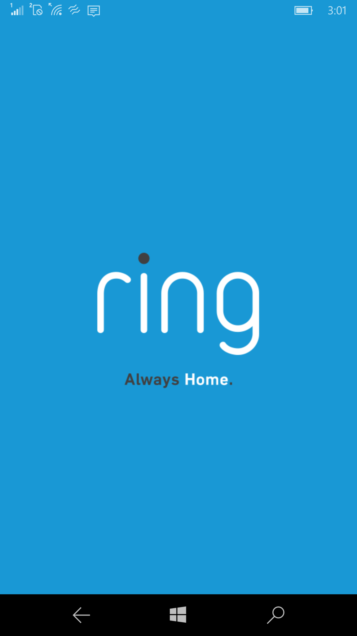 Ring app on Windows 10 Mobile