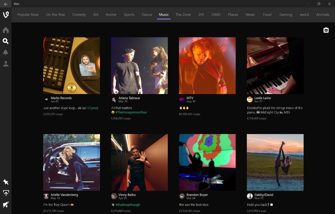 Vine launches new app for Windows 10 PCs and tablets