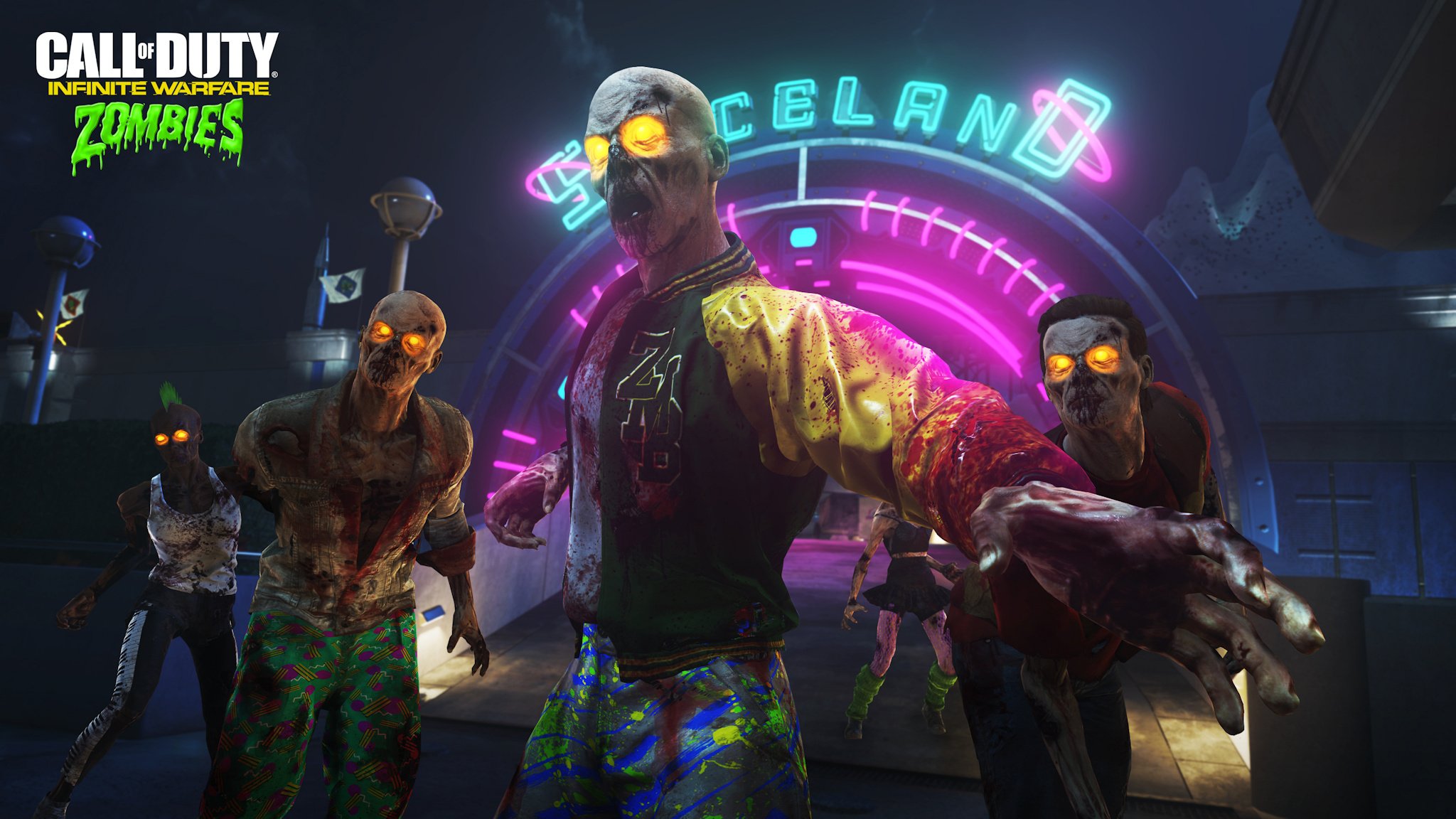 Our neon-colored impressions of Call of Duty: Infinite Warfare Zombies in Spaceland