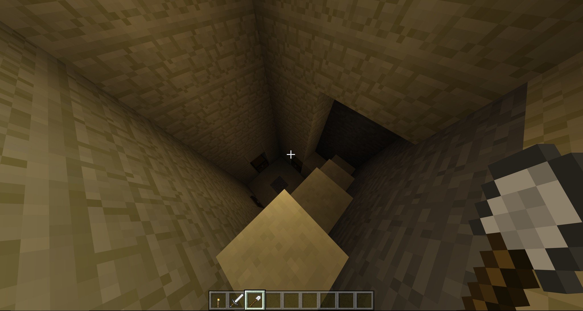 Dig some stairs along the side of the treasure room.