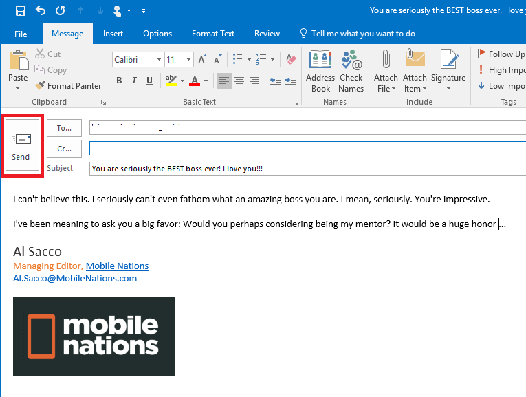 How to recall a sent email message in Outlook Windows