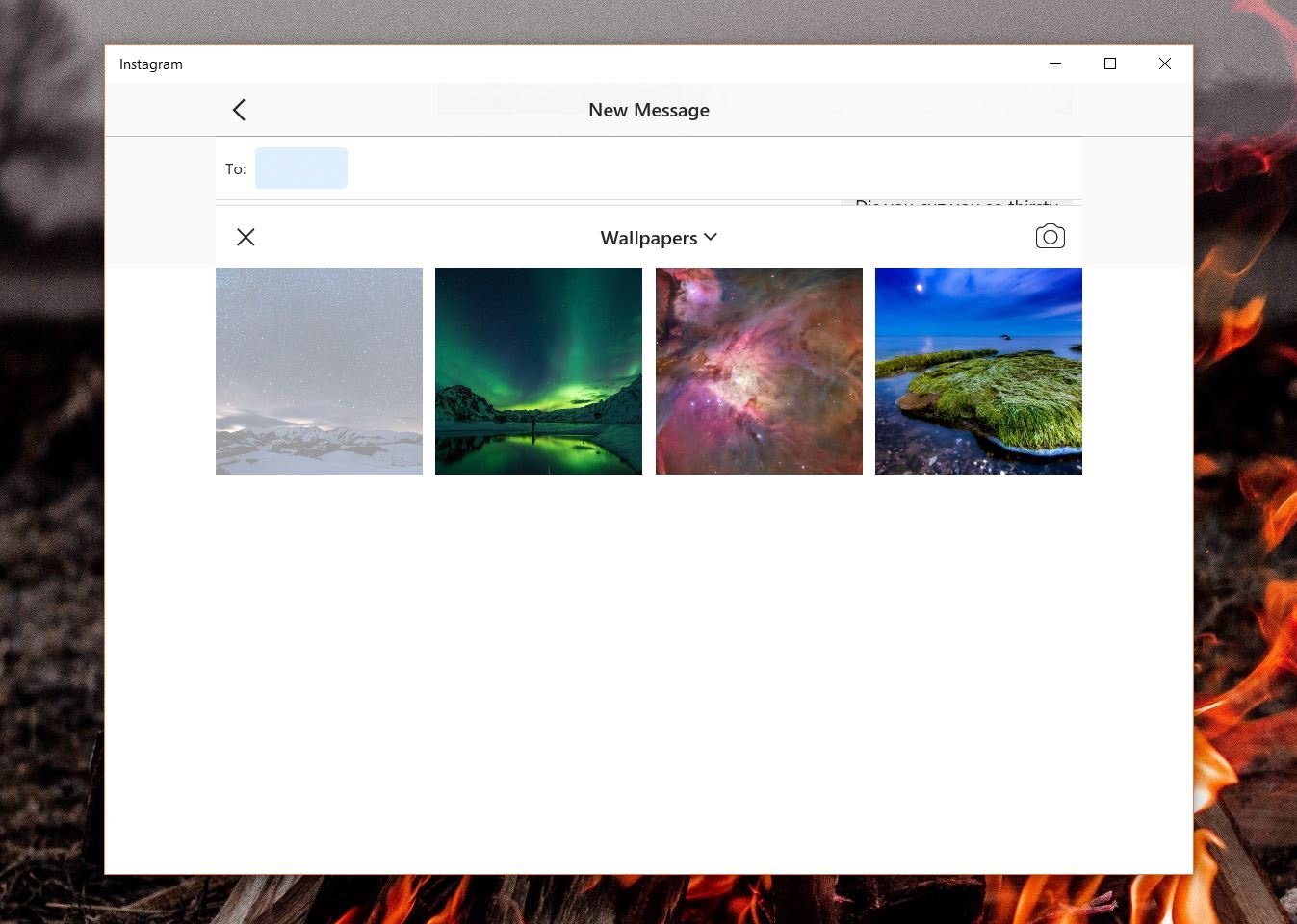 Instagram now lets you send photos and videos via DM on your Windows 10 PC
