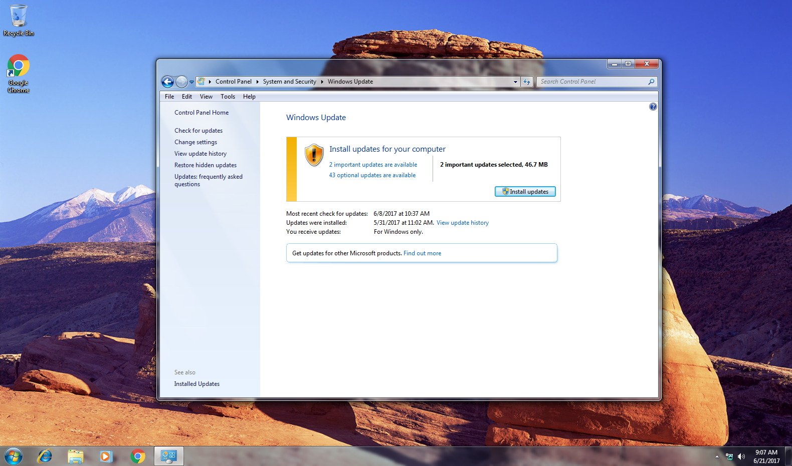 Windows 7 Update