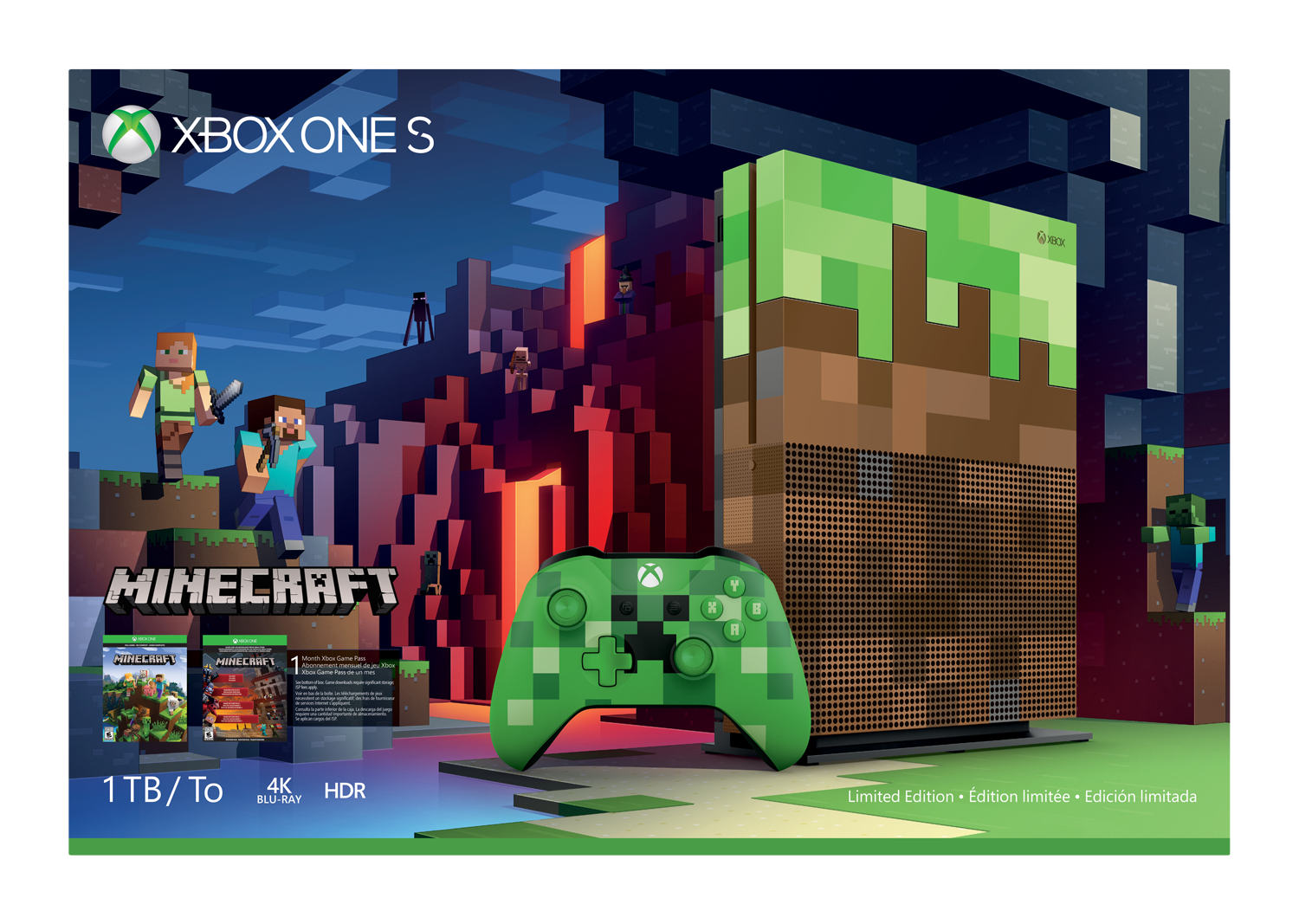 Minecraft Xbox One S limited edition console will join Microsoft's