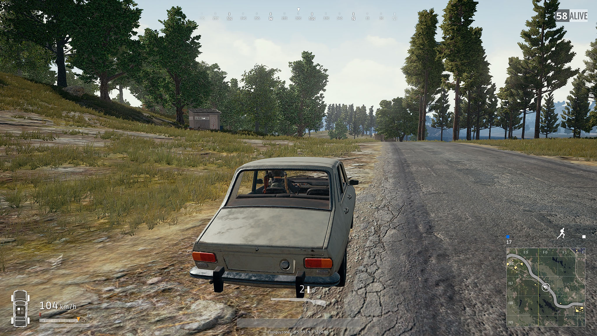 Casually driving in PUBG