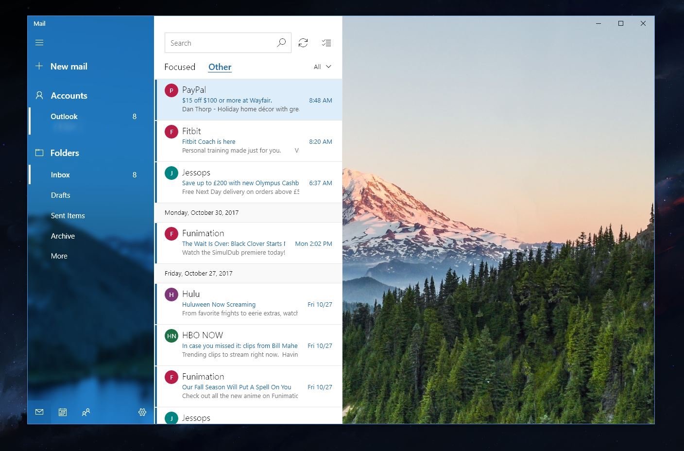 Microsoft starts testing ads in the Windows 10 Mail app