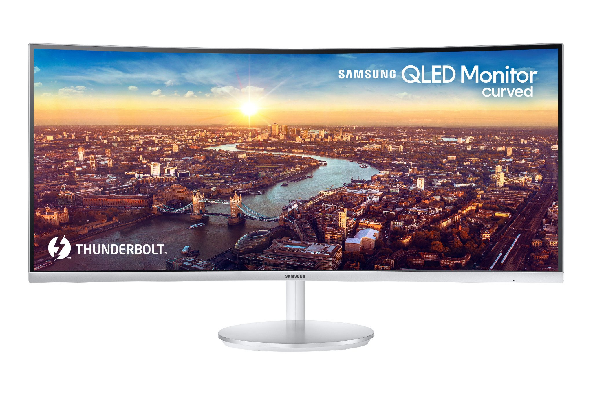Samsung&#39;s latest monitor is a 34-inch QLED curved ultra-wide with Thunderbolt 3