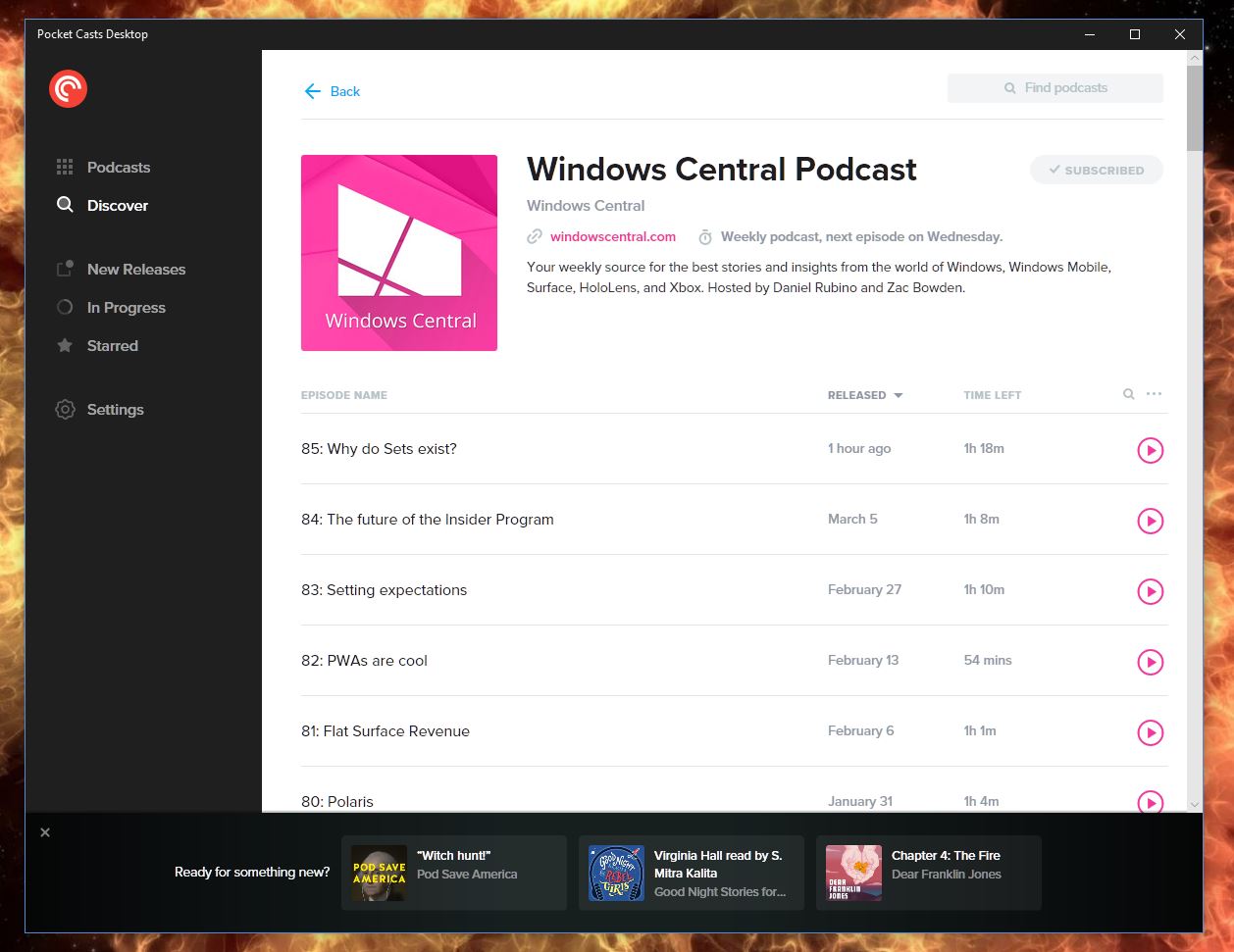 Pocket Casts hits the Microsoft Store for Windows 10