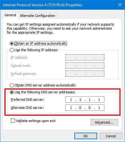 Cloudflare dns