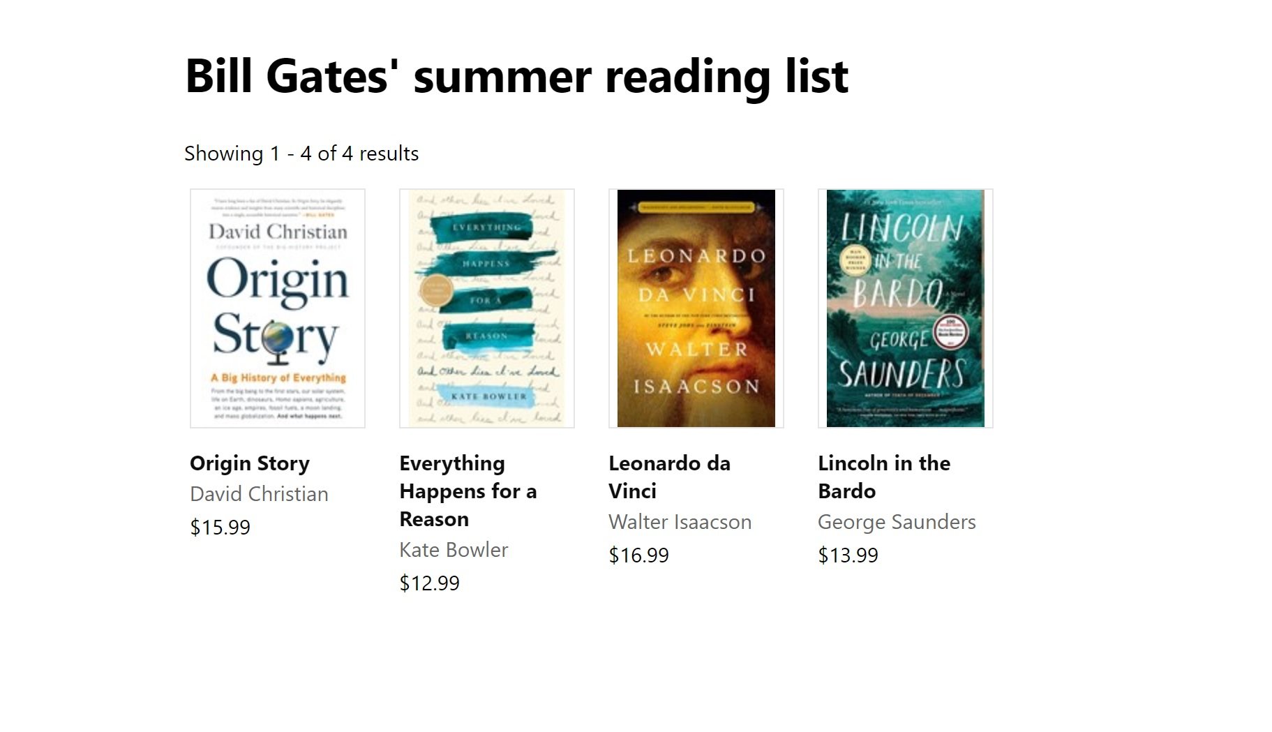 Check out Bill Gates' summer reading list on the Microsoft Store
