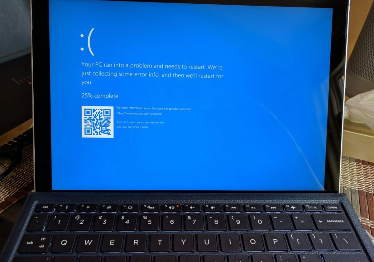 Updating Windows 10 seems to cause a blue screen of death when you press it