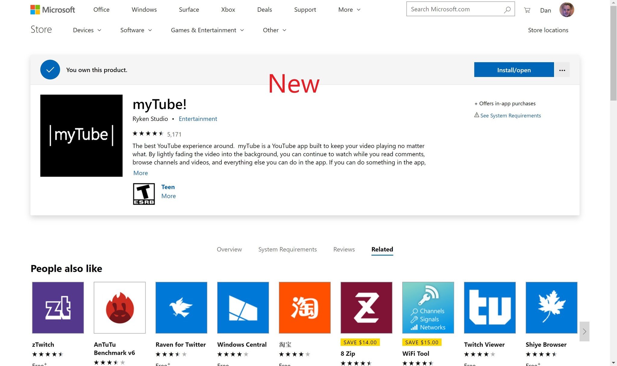 Microsoft Store App New