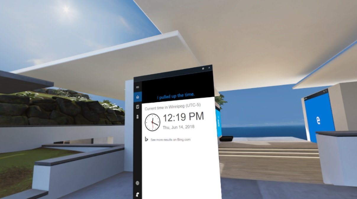 How to keep track of time while in Windows Mixed Reality