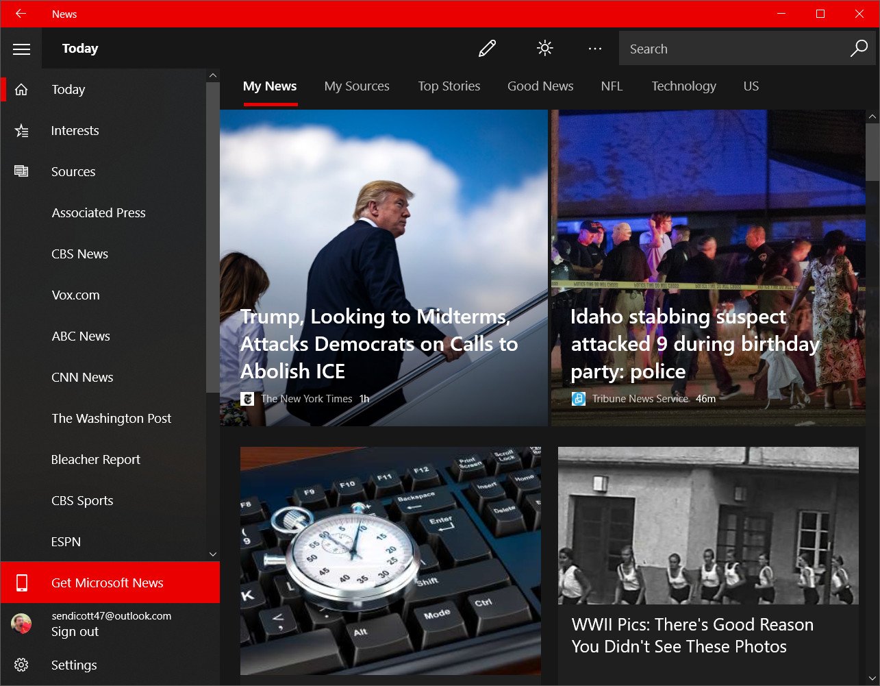 A first look at the new Microsoft News app for Windows 10 